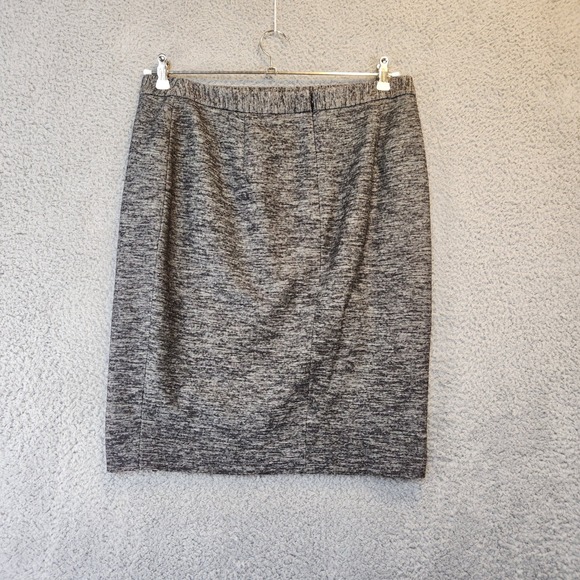 Classiques Entier Skirt Womens Size 12 Wool Blend Zipper Career Casual Gray - Picture 4 of 10